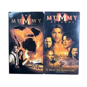 The Mummy & Returns 1 and 2 VHS bundle movie lot y2k film Universal Pictures